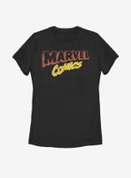 Marvel Retro Fuzzy Logo Womens T-Shirt