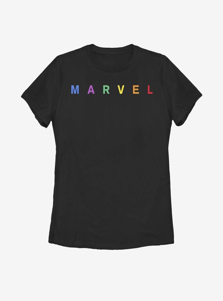 Marvel Bold Color Logo Womens T-Shirt