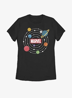 Marvel Solar System Logo Womens T-Shirt