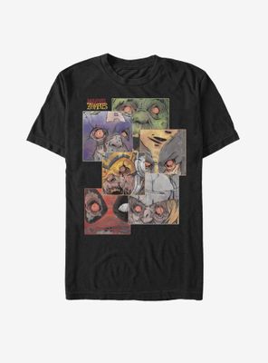 Marvel Zombies Face The Dead T-Shirt