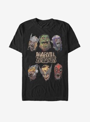 Marvel Zombies Heads Of Undead T-Shirt