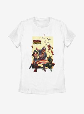Marvel Zombies Action Panel Womens T-Shirt
