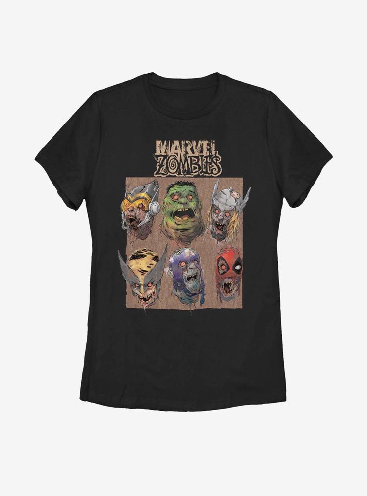 Marvel Zombies Boxed Womens T-Shirt