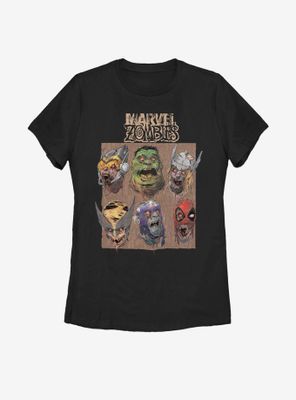 Marvel Zombies Boxed Womens T-Shirt