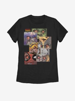Marvel Zombies Face The Dead Womens T-Shirt