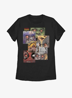 Marvel Zombies Face The Dead Womens T-Shirt