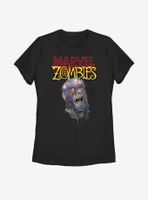 Marvel Zombies Head Of Captain America Womens T-Shirt