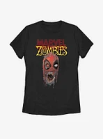Marvel Zombies Head Of Deadpool Womens T-Shirt