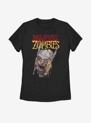 Marvel Zombies Head Of Thor Womens T-Shirt