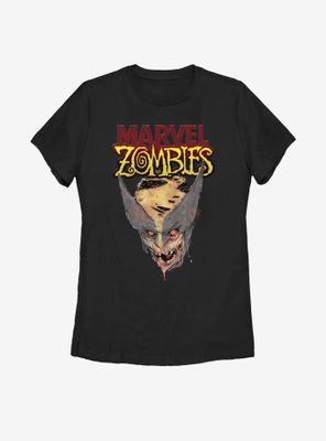 Marvel Zombies Head Of Wolverine Womens T-Shirt