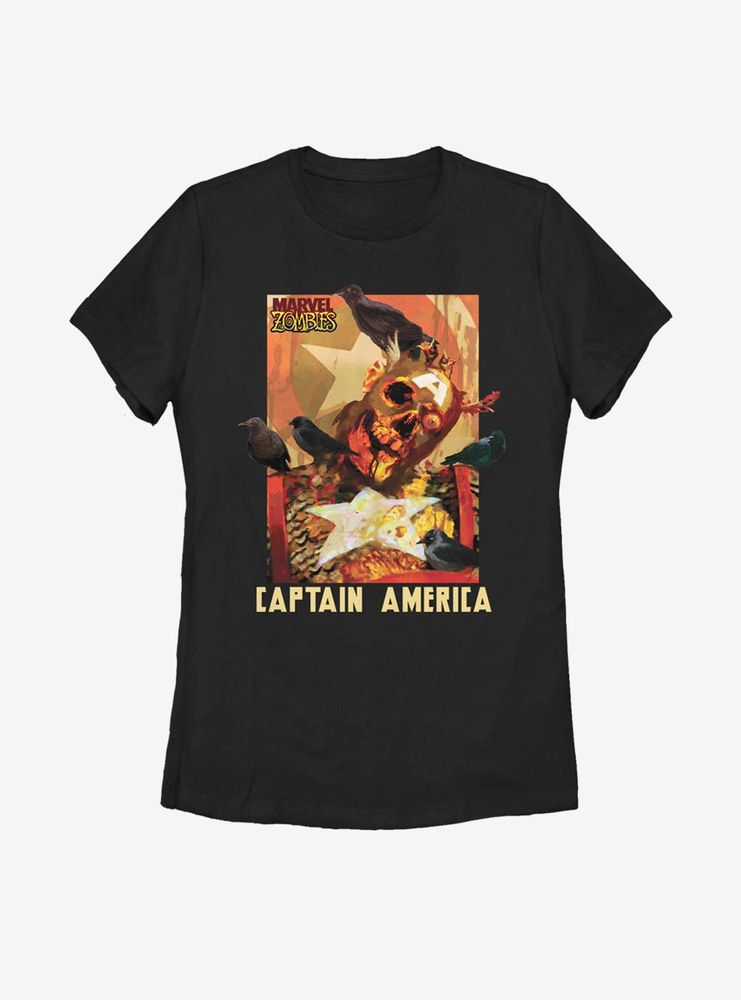 Marvel Zombies Captain America Zombie Womens T-Shirt