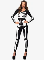 Glow The Dark Spandex Skeleton Catsuit