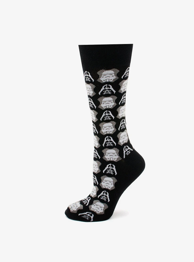 Star Wars Darth Vader and Stormtrooper Black Socks