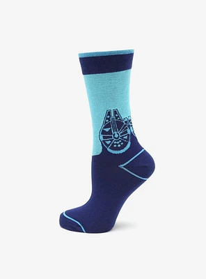 Star Wars Millennium Falcon Mod Blue Socks