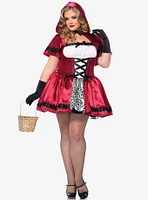 Gothic Red Riding Hood Dress Plus