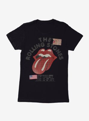 The Rolling Stones NYC 1975 Womens T-Shirt
