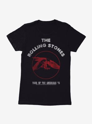 The Rolling Stones Tour Of Americas '75 Womens T-Shirt