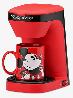 Disney Mickey Mouse 1-Cup Coffee Maker with Mug