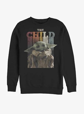 Star Wars The Mandalorian Child Rainbow Vintage Sweatshirt
