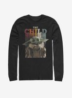 Star Wars The Mandalorian Child Rainbow Vintage Long-Sleeve T-Shirt