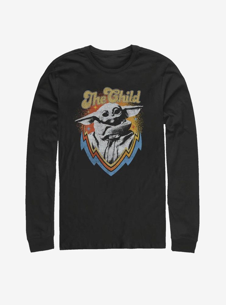 Star Wars The Mandalorian Child Retro Long-Sleeve T-Shirt