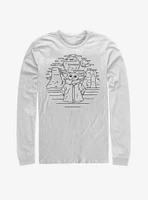 Star Wars The Mandalorian Child Doodle Long-Sleeve T-Shirt