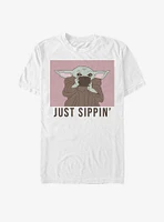 Star Wars The Mandalorian Child Just Sippin' T-Shirt
