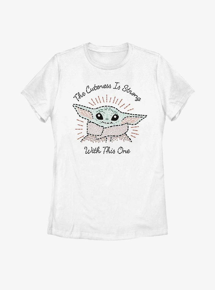 Star Wars The Mandalorian Child Stitch Womens T-Shirt