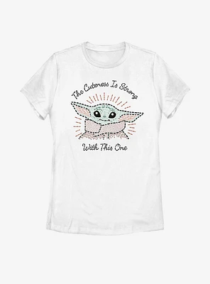 Star Wars The Mandalorian Child Stitch Womens T-Shirt