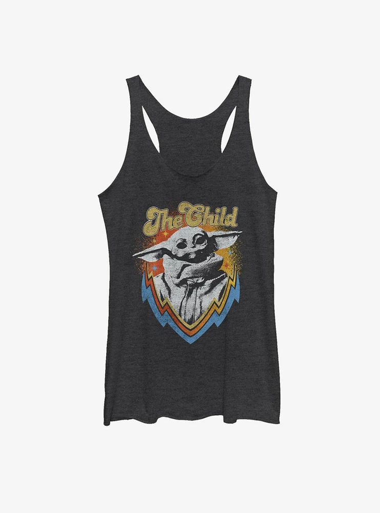 Star Wars The Mandalorian Child Retro Womens Tank Top