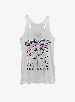 Star Wars The Mandalorian Child Script Outline Womens Tank Top