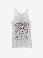 Star Wars The Mandalorian Child Script Outline Womens Tank Top