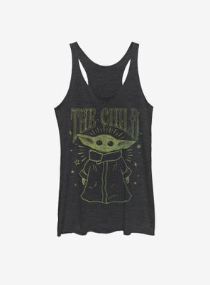 Star Wars The Mandalorian Child Vintage Outline Womens Tank Top