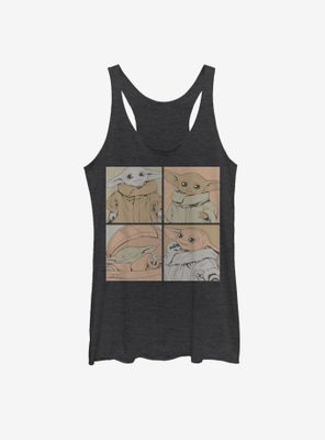 Star Wars The Mandalorian Child Boxes Of Cute Womens Tank Top