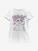 Star Wars The Mandalorian Child Script Outline Youth Girls T-Shirt