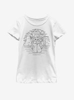 Star Wars The Mandalorian Child Doodle Youth Girls T-Shirt