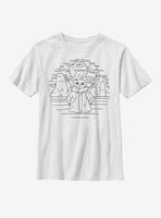 Star Wars The Mandalorian Child Doodle Youth T-Shirt