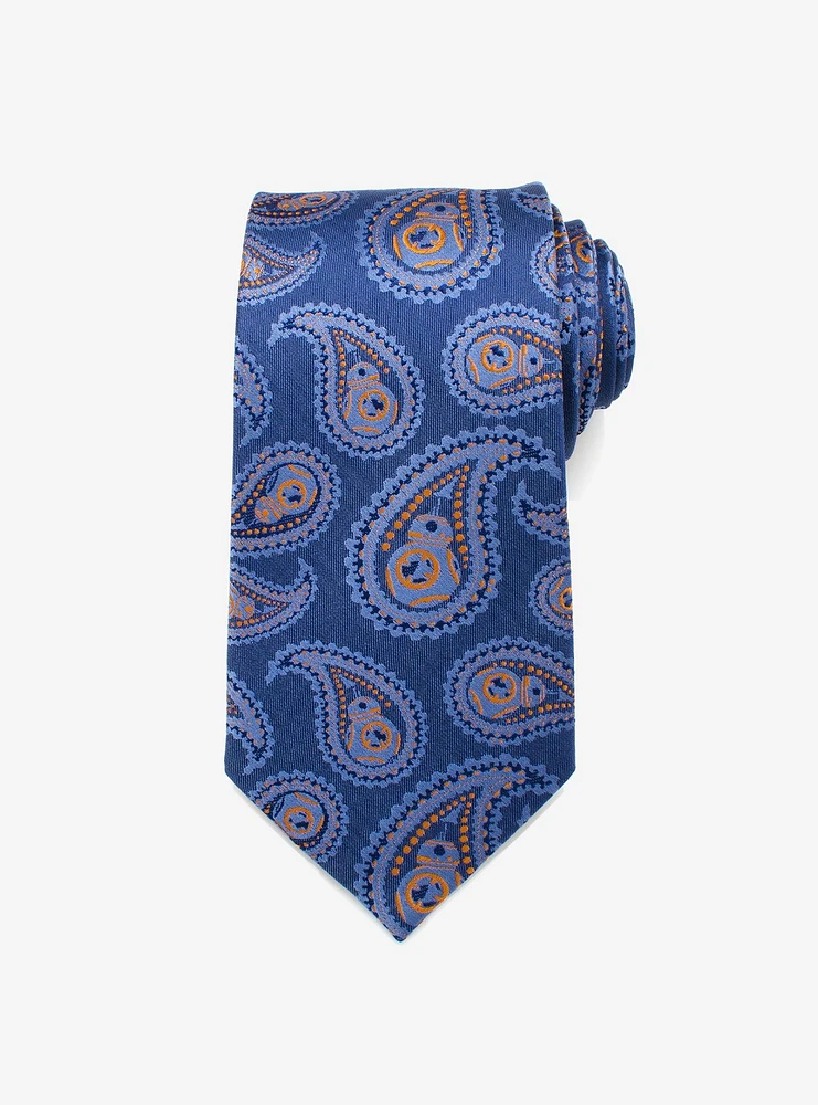 Star Wars BB-8 Blue Paisley Tie