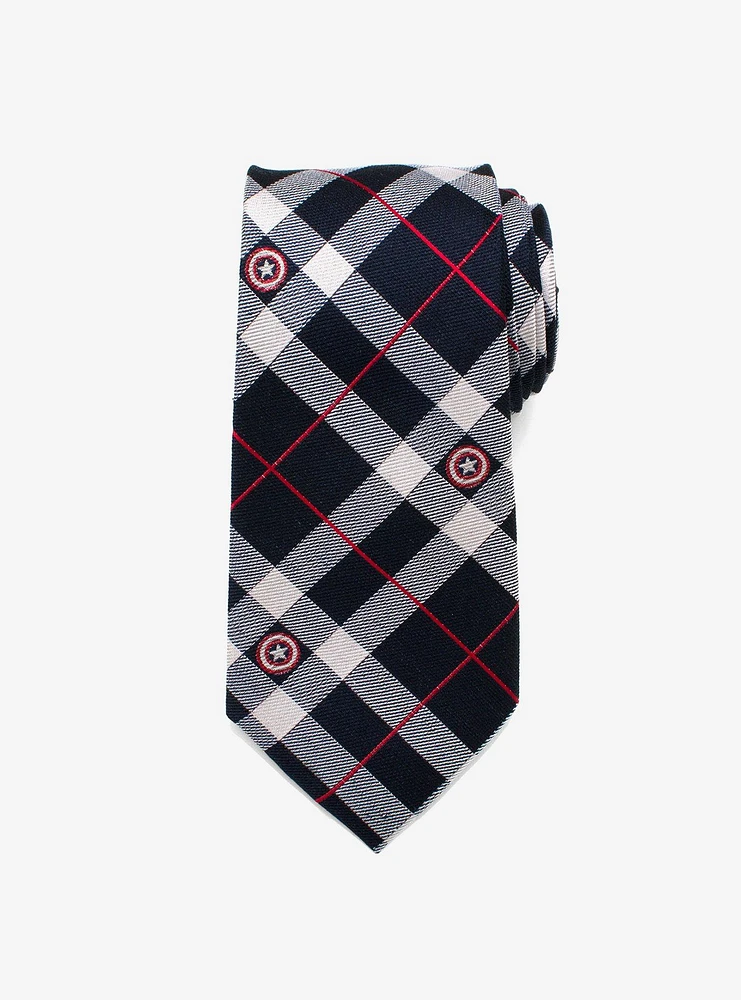 Marvel Captain America Plaid Tie