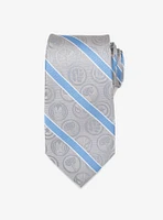 Marvel Comics Grey and Blue Stripe Tie