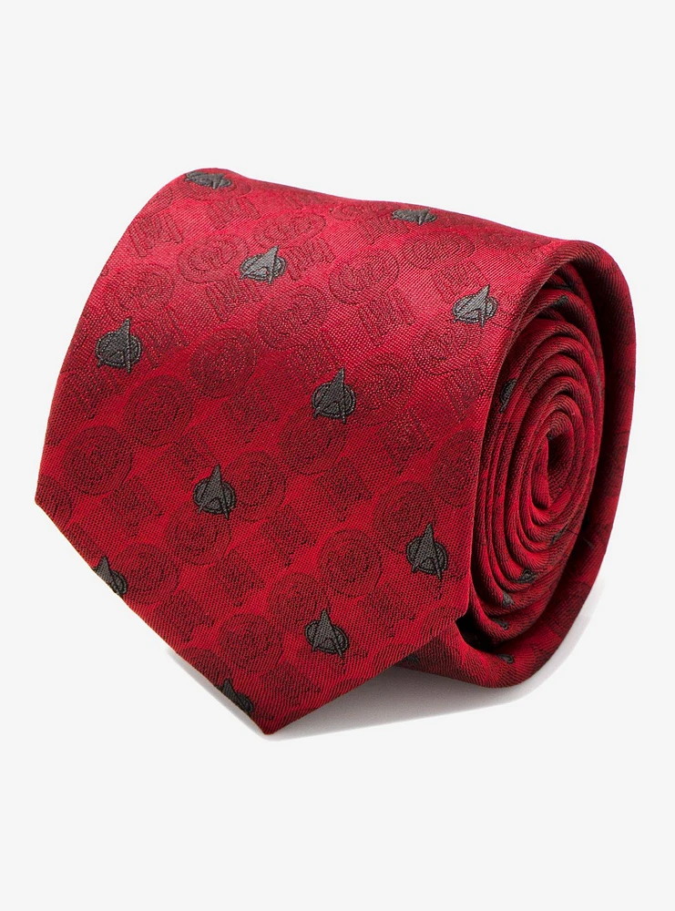 Star Trek The Next Generation Red Delta Shield Tie