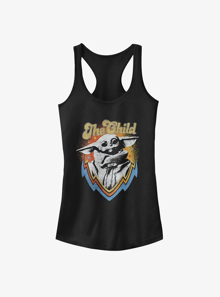 Star Wars The Mandalorian Child Retro Girls Tank