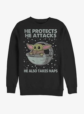 Star Wars The Mandalorian Child Naps Crew Sweatshirt