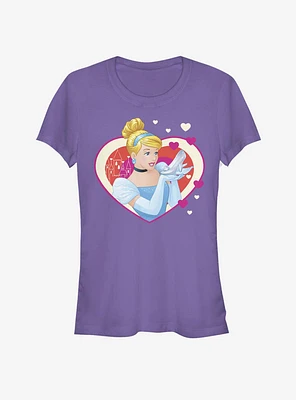 Disney Cinderella Classic Hearts Girls T-Shirt