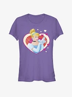 Disney Cinderella Classic Hearts Girls T-Shirt