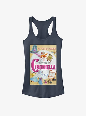Disney Cinderella Classic Vintage Cindy Poster Girls Tank