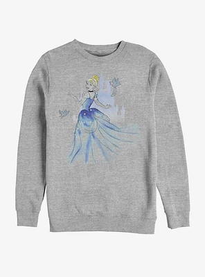 Disney Cinderella Classic Watercolor Crew Sweatshirt
