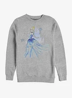 Disney Cinderella Classic Watercolor Crew Sweatshirt