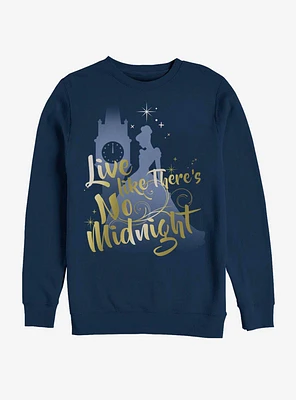 Disney Cinderella Classic Live Like There's No Midnight Crew Sweatshirt