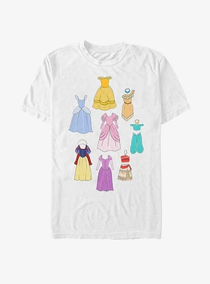 Disney Princess Classic Sketchbook Dresses T-Shirt